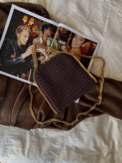 STAR bag mini// cioccolato