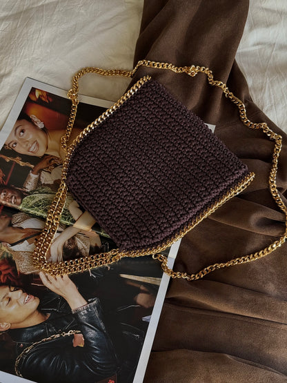 STAR bag mini// cioccolato