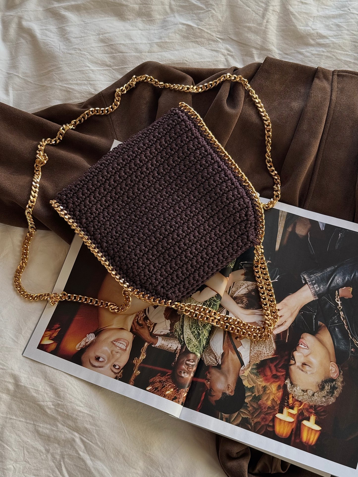 STAR bag mini// cioccolato