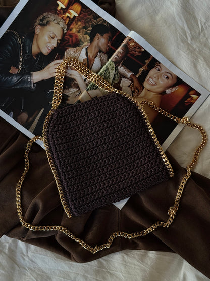 STAR bag mini// cioccolato