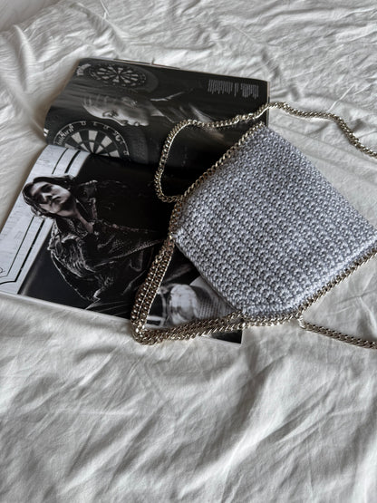 STAR bag mini// ghiaccio lurex