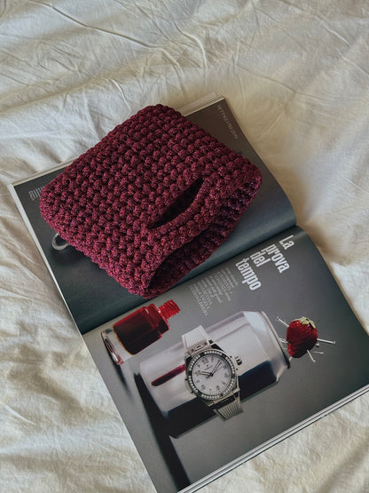 MINOU bag standard// bordeaux lurex