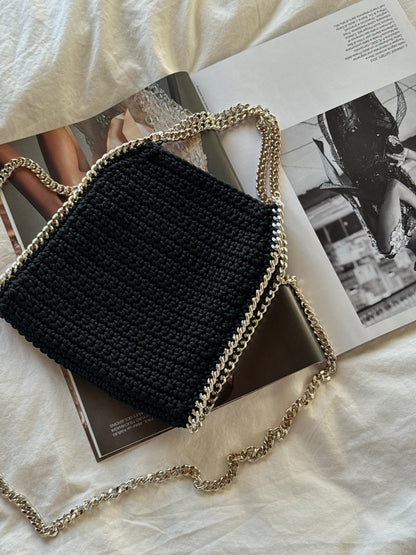 STAR bag mini// nera lurex