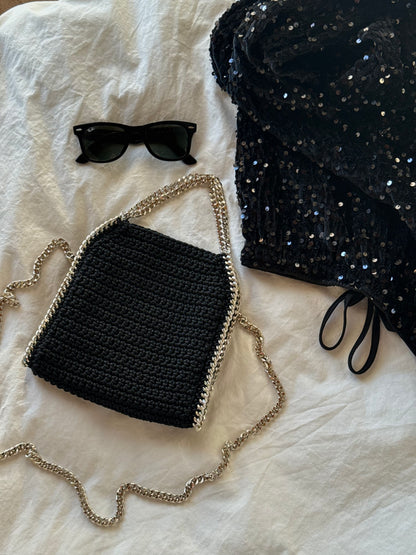 STAR bag mini// nera lurex