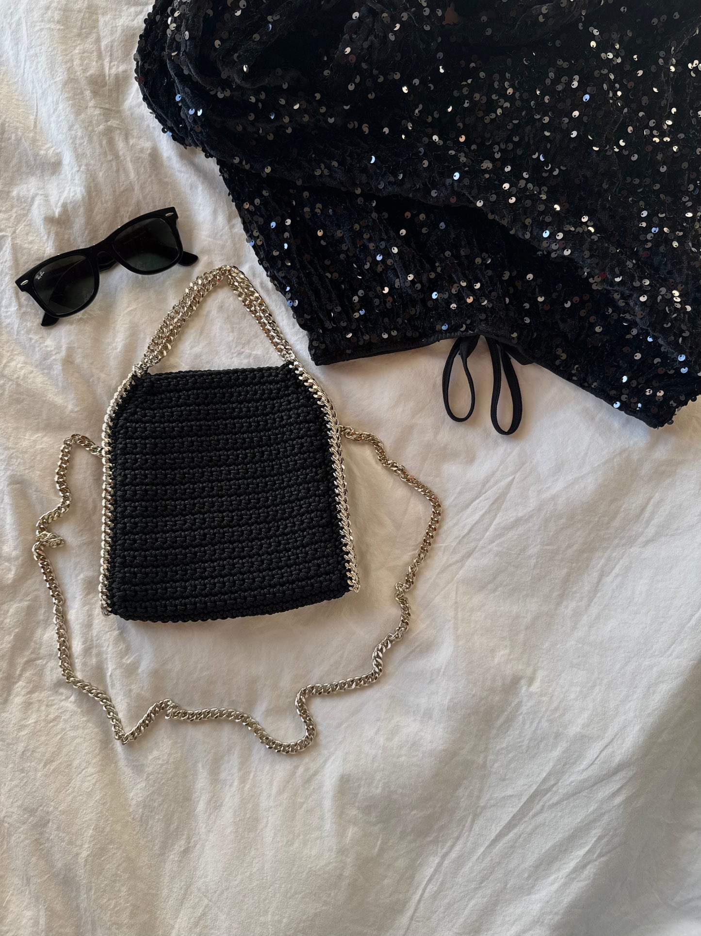 STAR bag mini// nera lurex