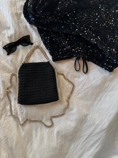 STAR bag mini// nera lurex